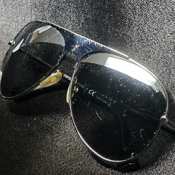 Emporio Armani Aviator Sunglasses EA 2003 3010/6G Gunmetal & Case main image 12